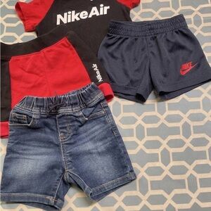 Baby Boy Clothing Lot 12 Months Shorts Shirts Sports Theme